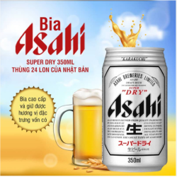 Asahi Super Dry 5% Thùng 24 Lon 330ml
