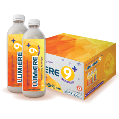 Nước khoáng kiềm chống oxy hóa Lumiere 9+ Thùng 24 chai 500ml